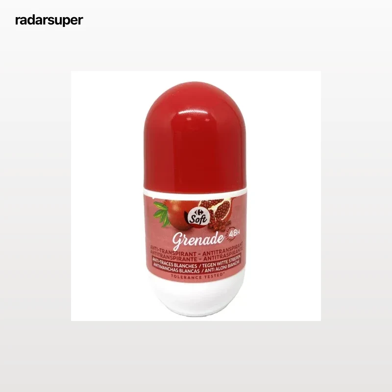 Desodorante roll-on granada Carrefour Soft 50 ml.
