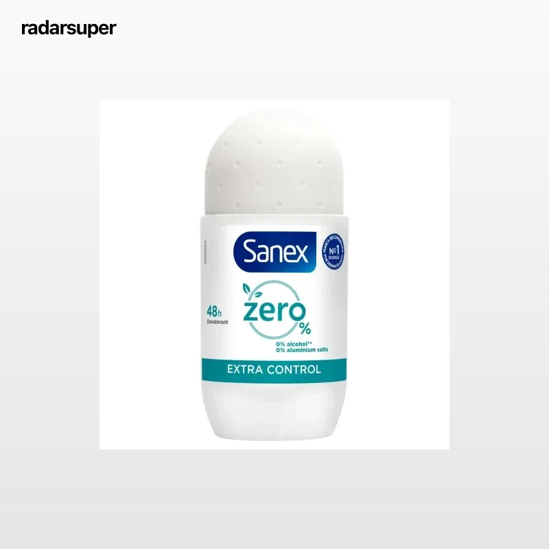 Desodorante roll-on zero% extra control Sanex 50 ml.