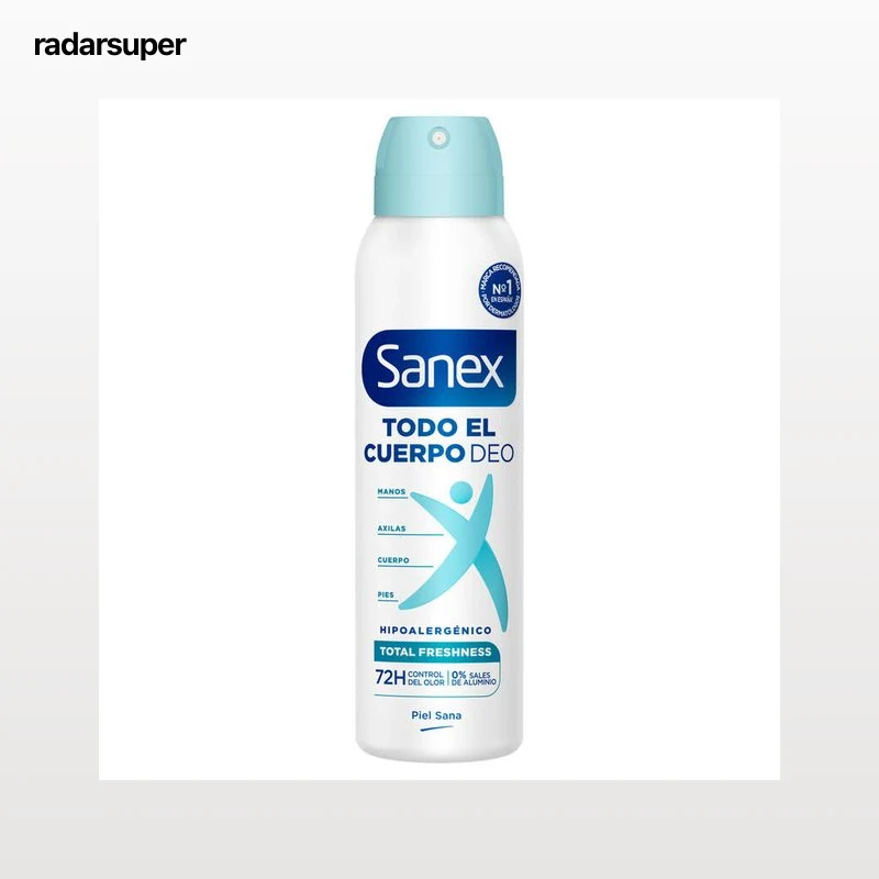 Desodorante en spray 72h Sanex 150ml hipoalergénico
