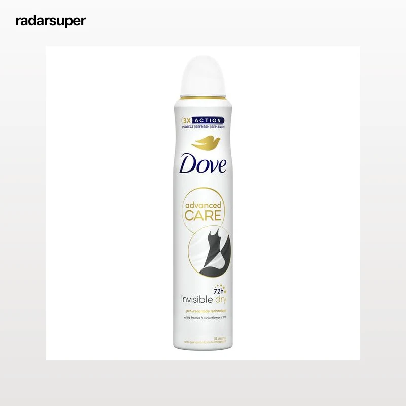 Desodorante en spray advanced care Dove 200ml invisible