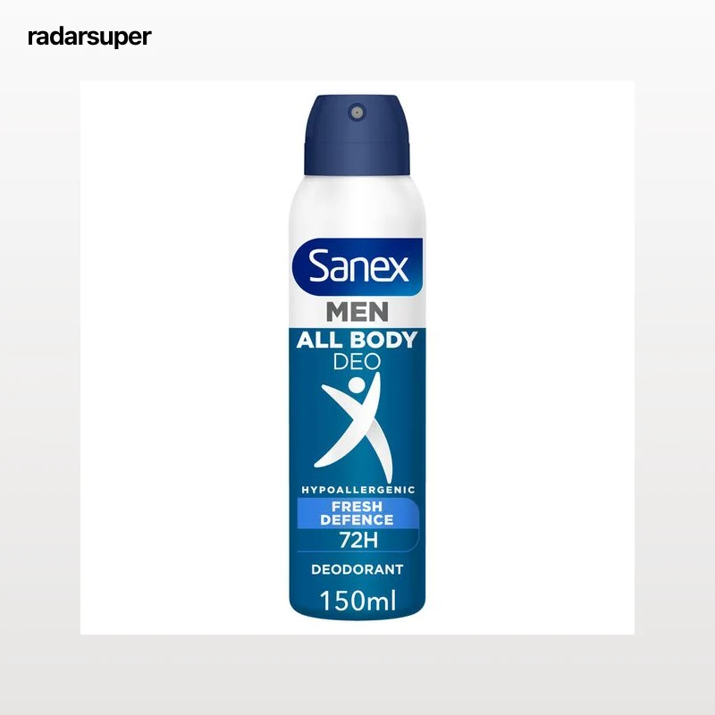 Desodorante en spray con protección 72h para todo el cuerpo Men Sanex 150ml Fresh Defence