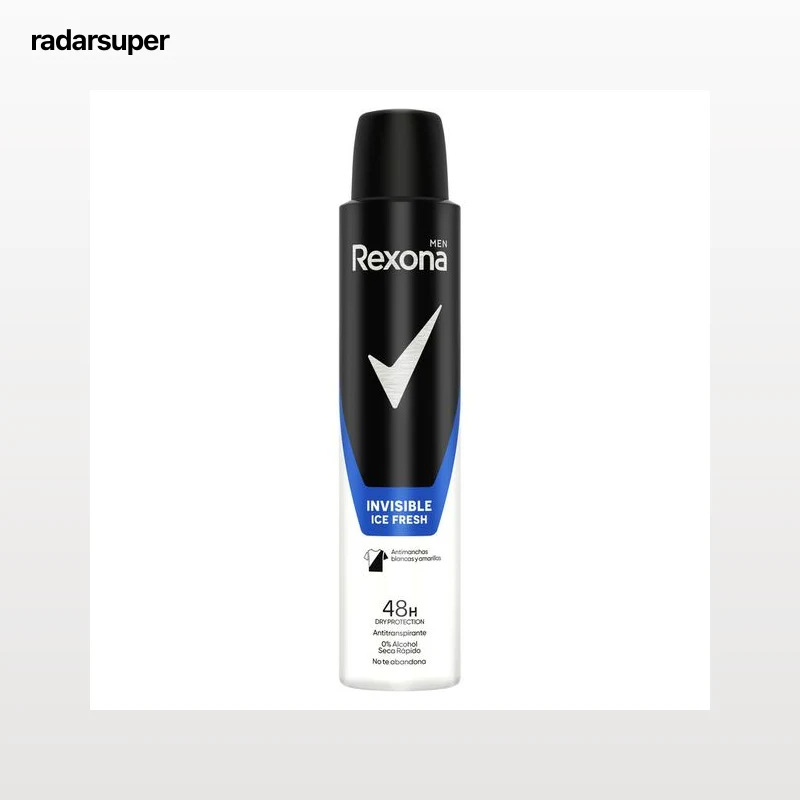 Desodorante en spray Rexona men 200ml invisible ice