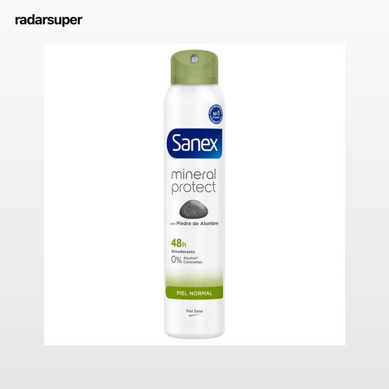 Desodorante spray Sanex Mineral Protect piel normal 48h con piedra de alumbre 200ml