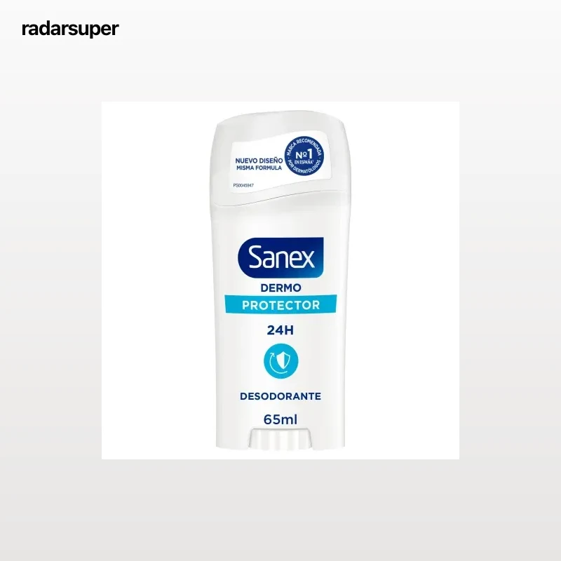 Desodorante stick dermo protector 24h Sanex 65 ml.