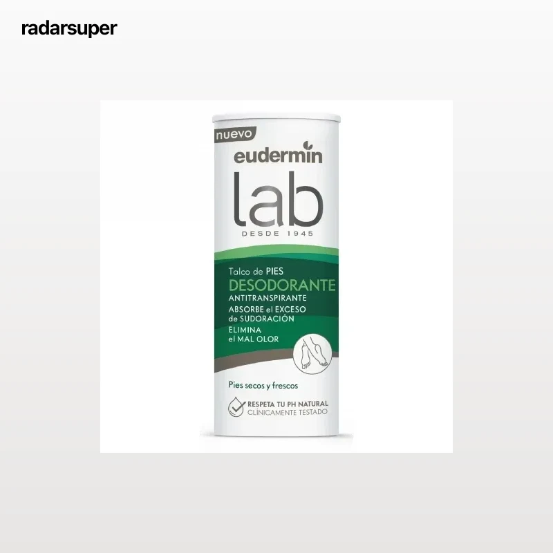 Desodorante talco para pies Eudermin 150 g.