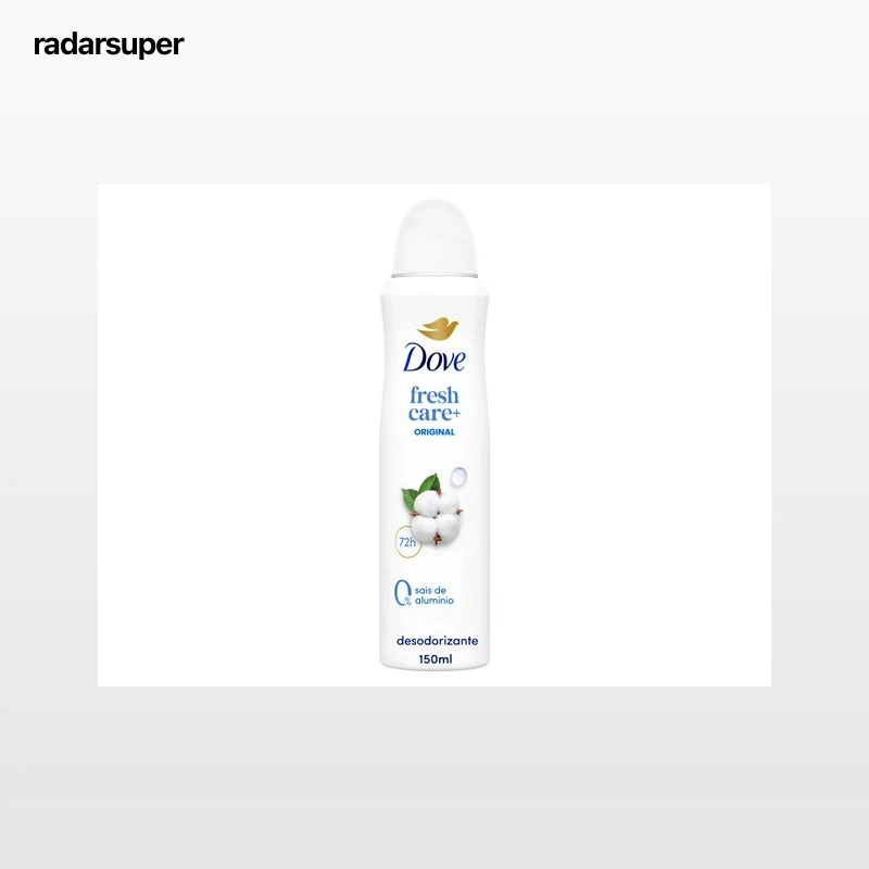 DESODORIZANTE SPRAY DOVE ORIGINAL 0% ALUMÍNIO 150ML