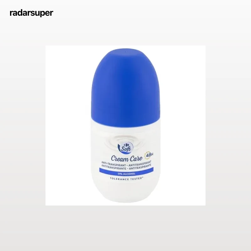 Desosorante roll-on cream care Carrefour Soft 50 ml.