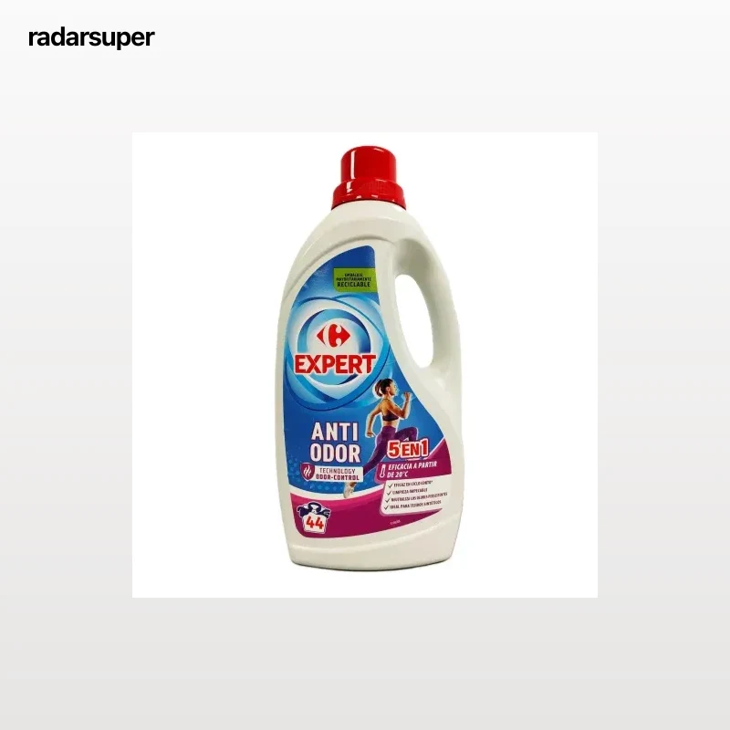 Detergente antiolor Carrefour Expert 44 lavados.