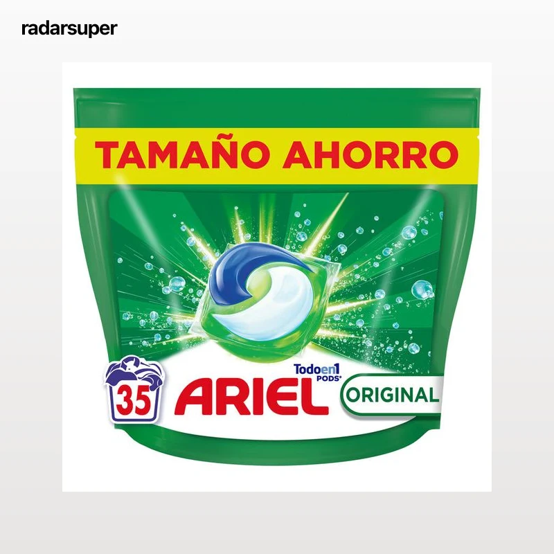 Detergente en cápsulas Ariel pods 35 lavados original