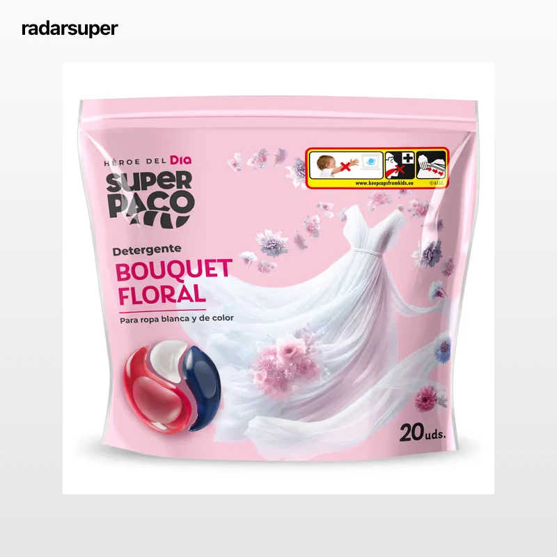 Detergente en cápsulas floral Dia Super Paco 20 unidades