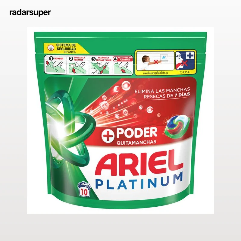 Detergente cápsulas Lenor Ariel Pods 10 lavados quitamanchas