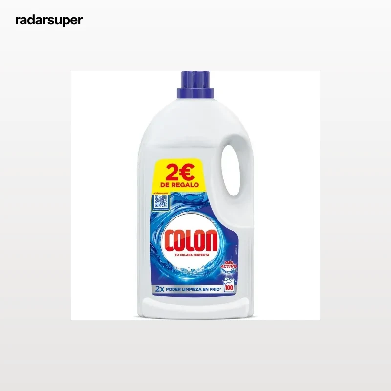 Detergente gel activo fórmula higiene Colon 100 lavados.