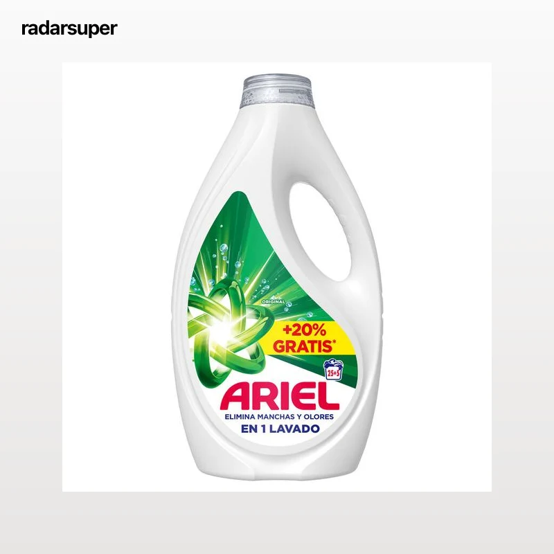 Detergente liquido Ariel 25+5lav original