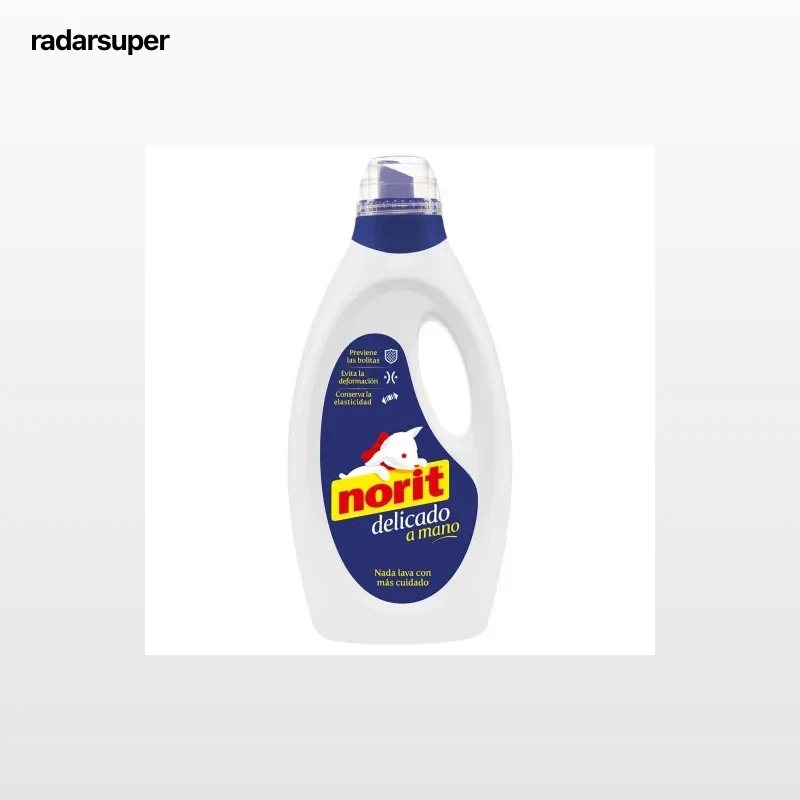 Detergente líquido delicado a mano Norit 45 lavados.