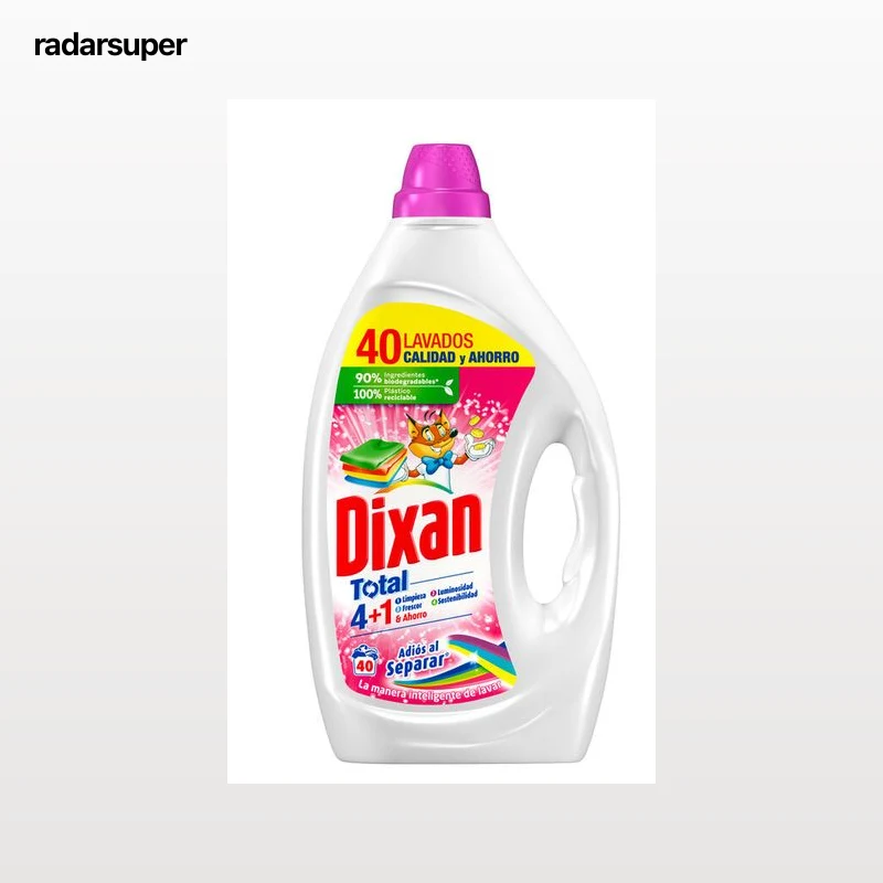 Detergente Líquido Dixan 40 Lavados Adiós Al Separar