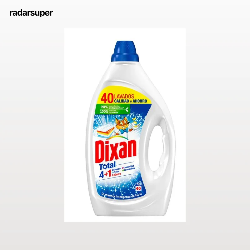 Detergente Líquido Dixan 40 Lavados Total 4+1