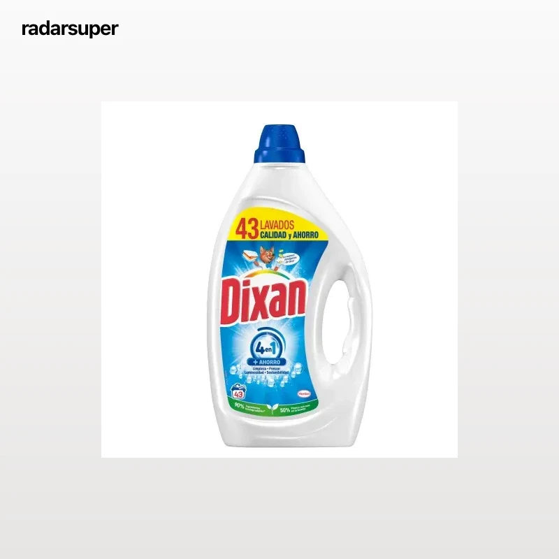Detergente líquido Dixan 43 lavados.