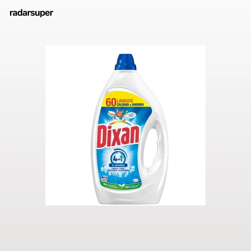 Detergente líquido Dixan 60 lavados.