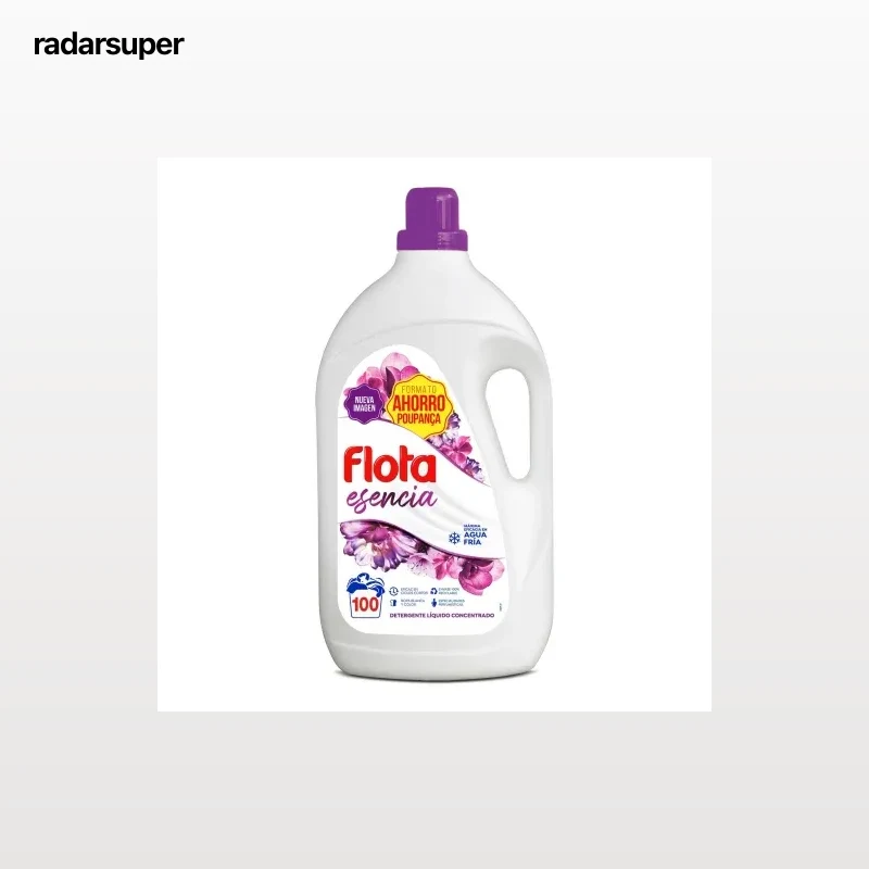 Detergente líquido esencia Flota 100 lavados.