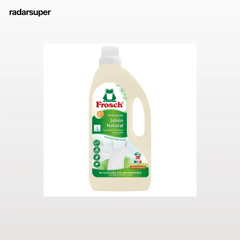 Detergente líquido jabón natural ecológico Frosch 30 lavados.
