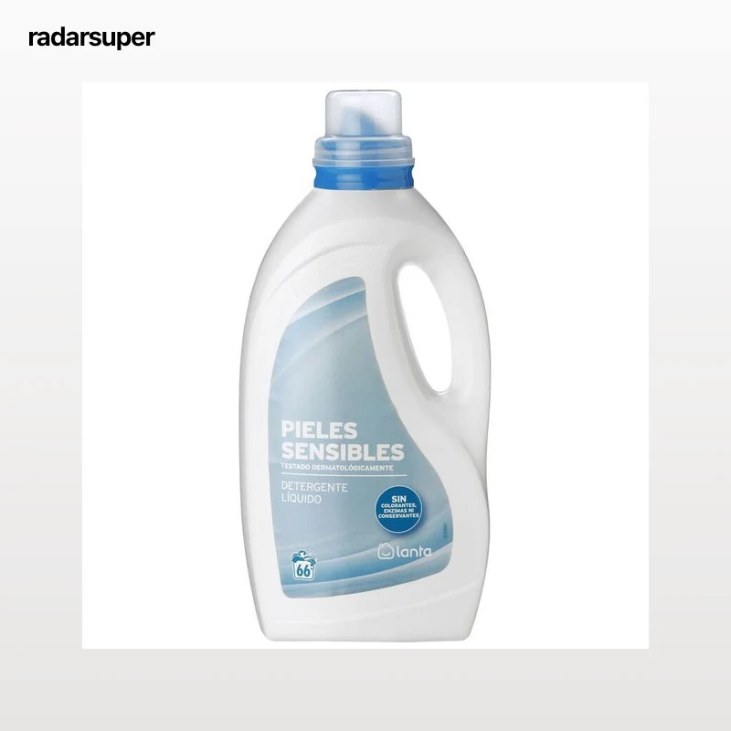Detergente líquido Lanta 66 lavados Piel sesible