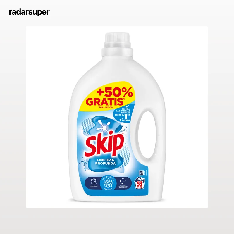 Detergente líquido limpieza profunda Skip 53 lavados