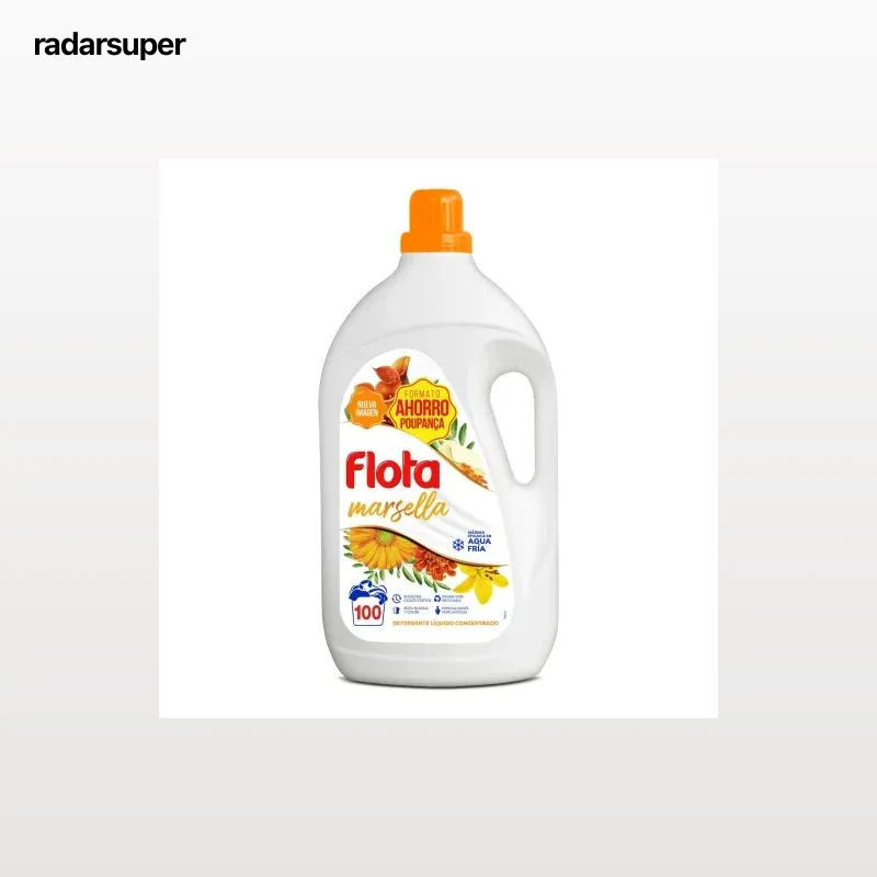 Detergente líquido marsella Flota 100 lavados.