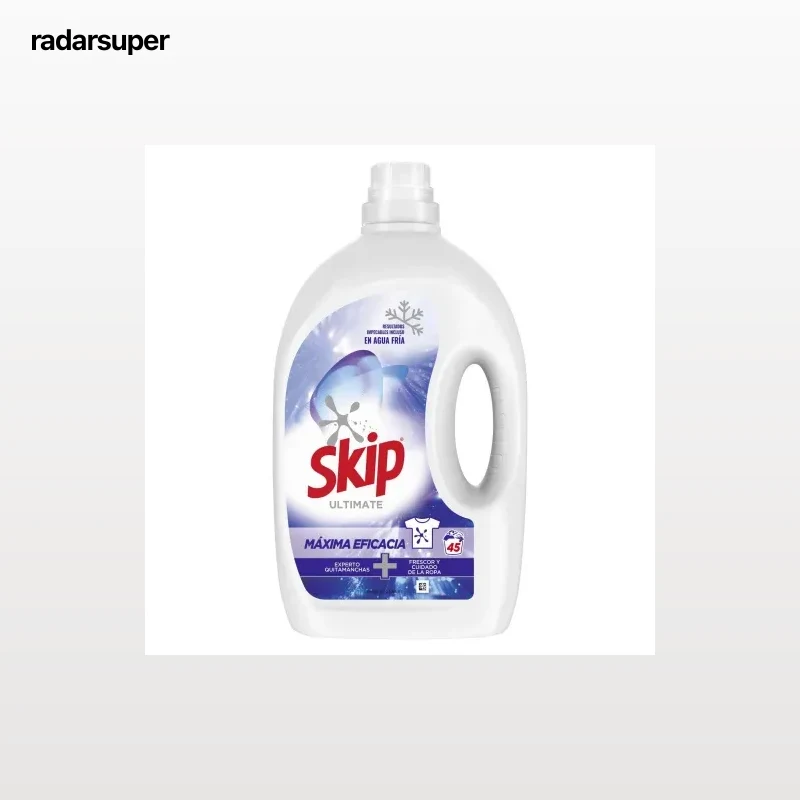 Detergente líquido Máxima Eficacia Skip 45 lavados.