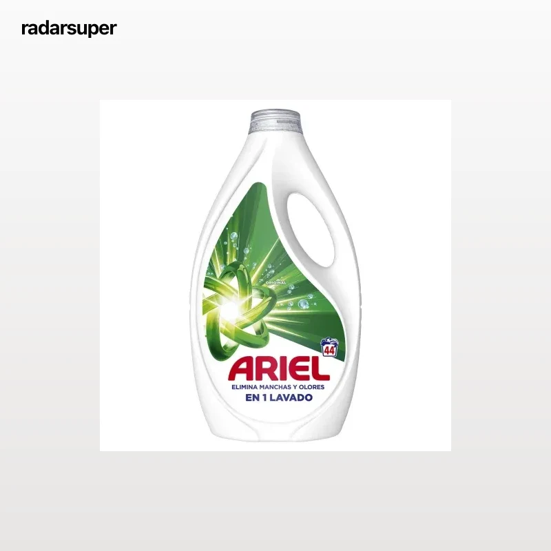 Detergente líquido original Ariel 44 lavados.