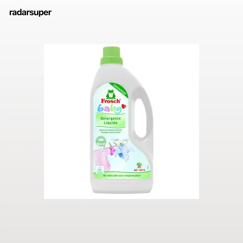 Detergente liquido para la ropa de bebe Frosch Baby 21 Lavados