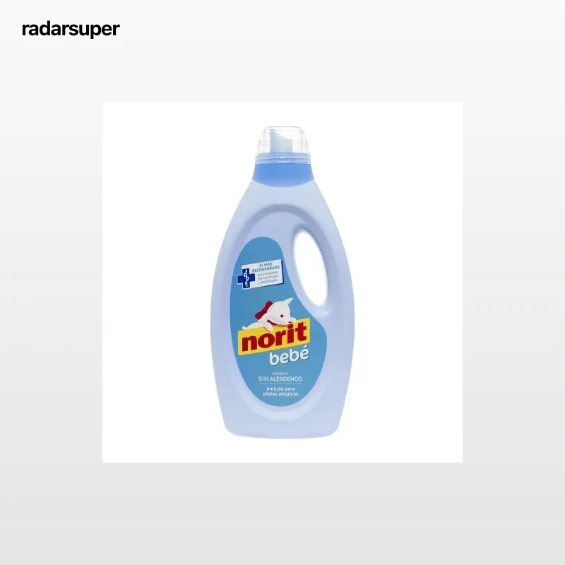 Detergente líquido para ropa de bebé sin alérgenos Norit 32 lavados.