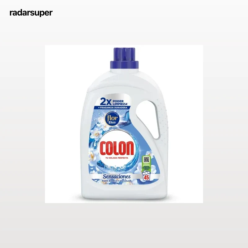 Detergente líquido Sensaciones Azul Colon 45 lavados.
