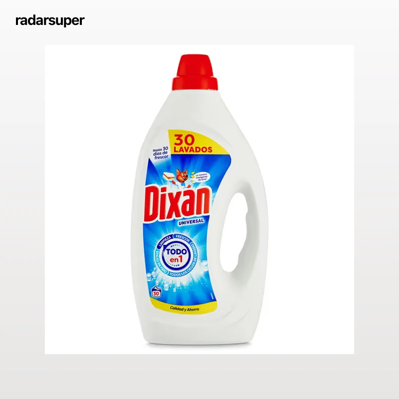 Detergente líquido todo en uno Dixan 30 lavados