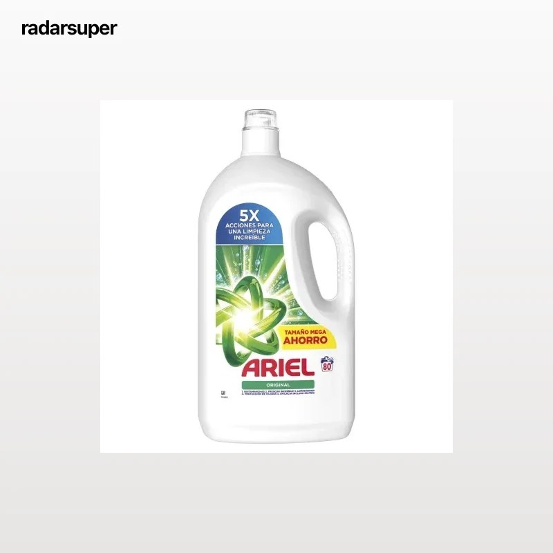 Detergente lliquido original Ariel 80 lavados.