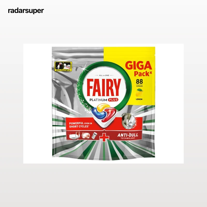 DETERGENTE LOIÇA MÁQUINA FAIRY PLATINUM PLUS LIMAO 88P