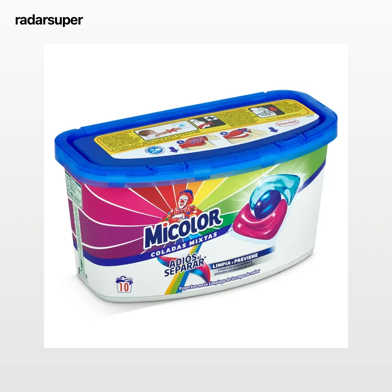 Detergente máquina cápsulas Micolor 10 lavados