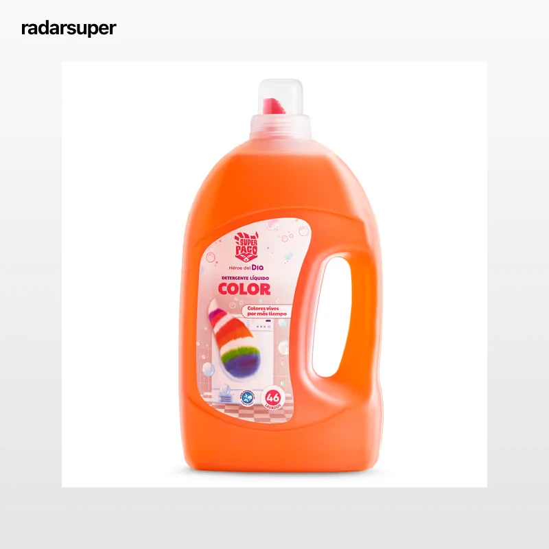 Detergente máquina líquido color Dia Super Paco botella 46 lavados
