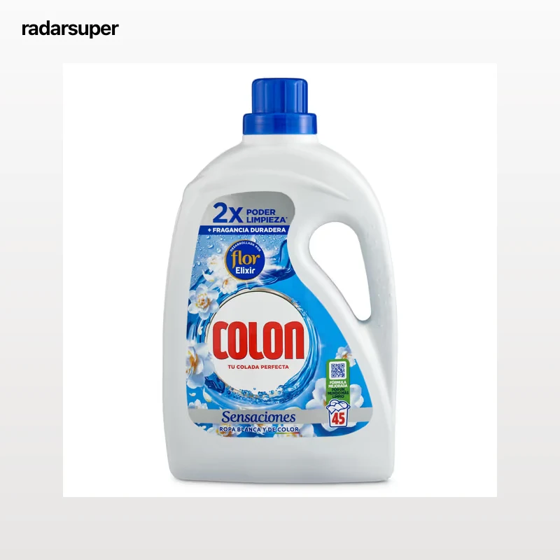 Detergente máquina líquido gel sensaciones Colon 45 lavados