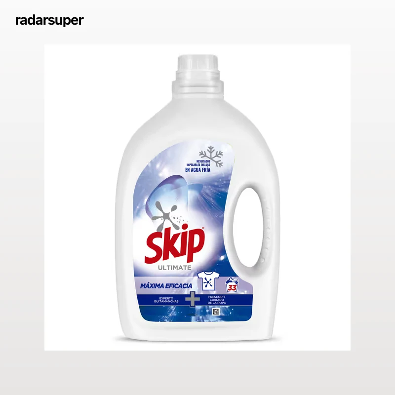 Detergente máquina líquido máxima eficacia Skip 33 lavados