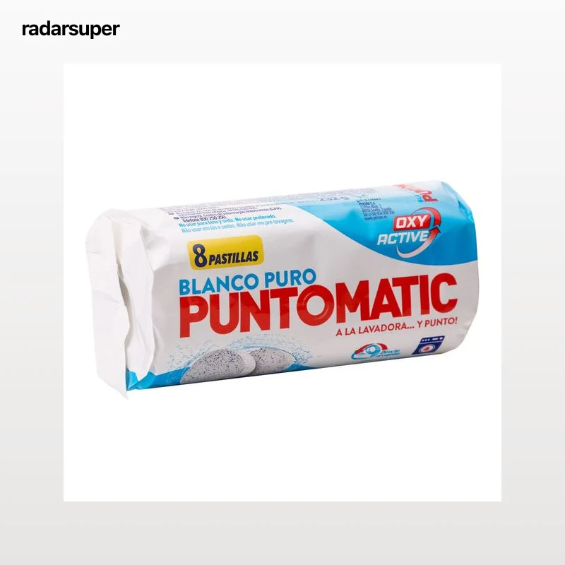 Detergente en pastillas Puntomatic 4 lavados 8 unidades ropa blanca
