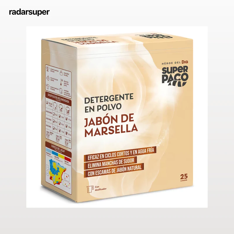 Detergente en polvo marsella Dia Super Paco 25 lavados
