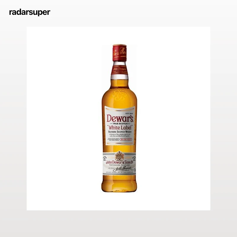 DEWARS White label Whisky blended escocés 5 años botella 1 l.