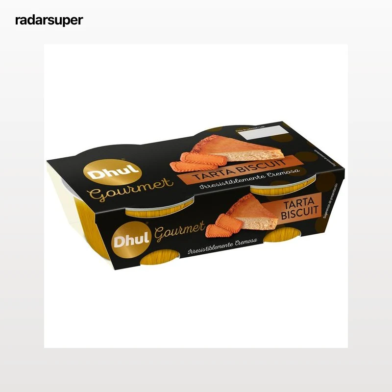 DHUL Gourmet Tarta de queso y galletas 2 x 100 g.