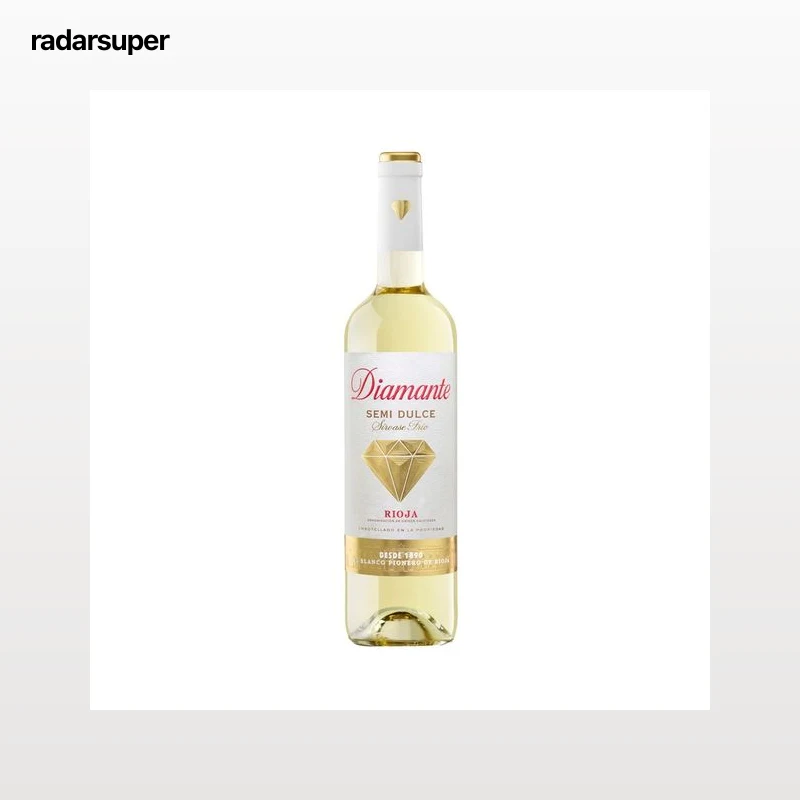 DIAMANTE Vino blanco semi dulce con D.O. Ca. Rioja botella 75 cl.