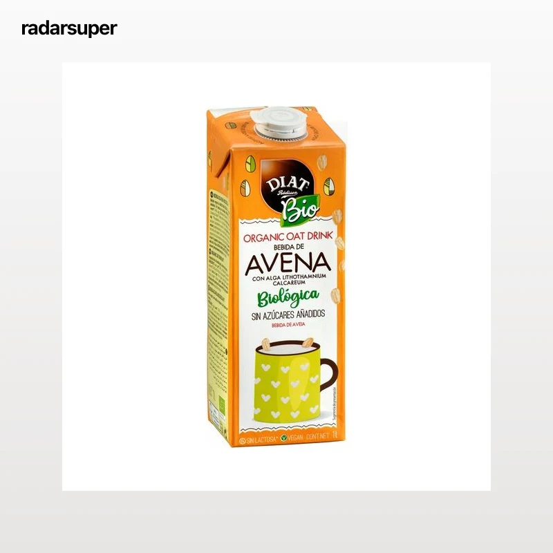 DIAT RADISSON Bio Bebida de avena ecológica, sin azúcares añadidos 1 l.
