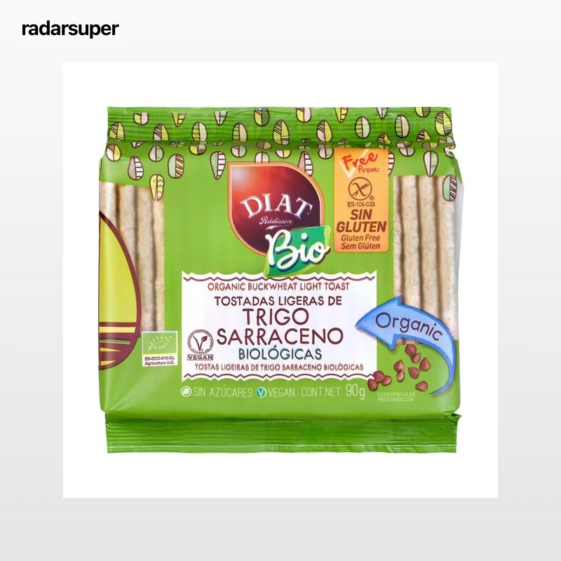 DIAT RADISSON Bio Tostadas ligeras de trigo sarraceno ecológico 90 g.