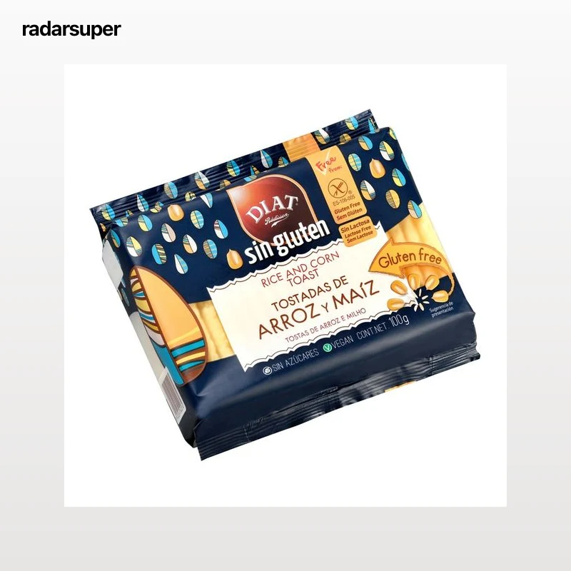 DIAT RADISSON Tostadas de maíz y arroz, sin gluten 100 g.