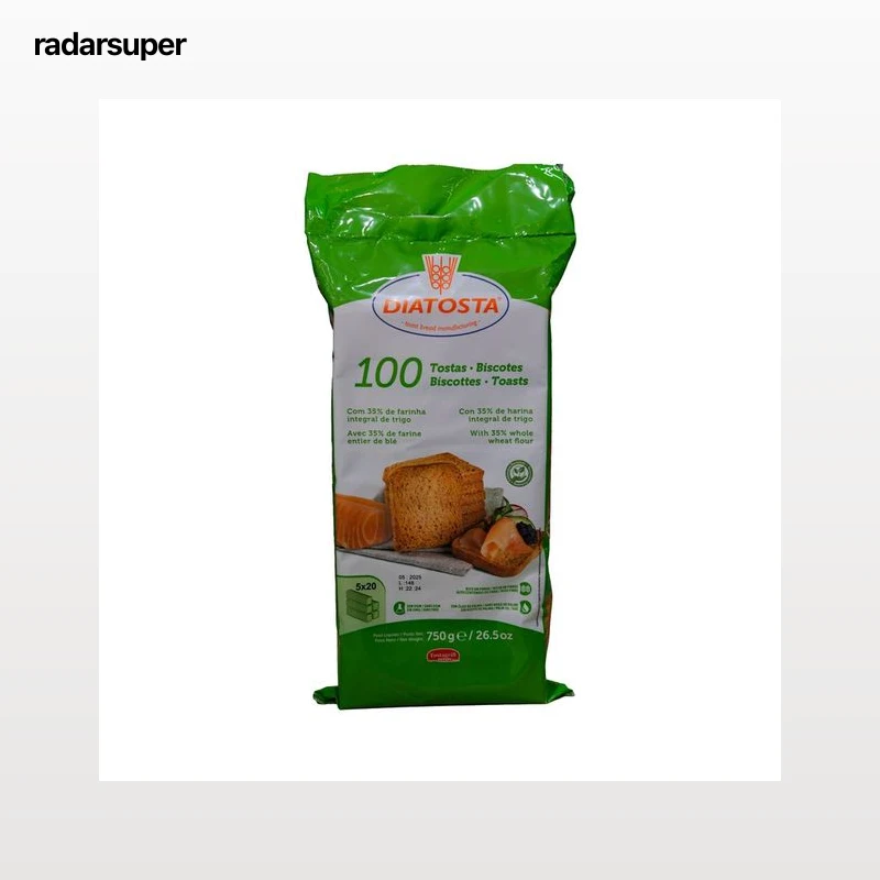 DIATOSTA Pan tostado integral 750 g.
