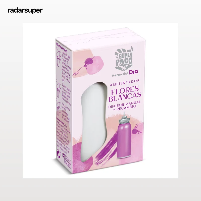 Difusor ambientador manual con recambio flores blancas Dia Super Paco 1 unidad