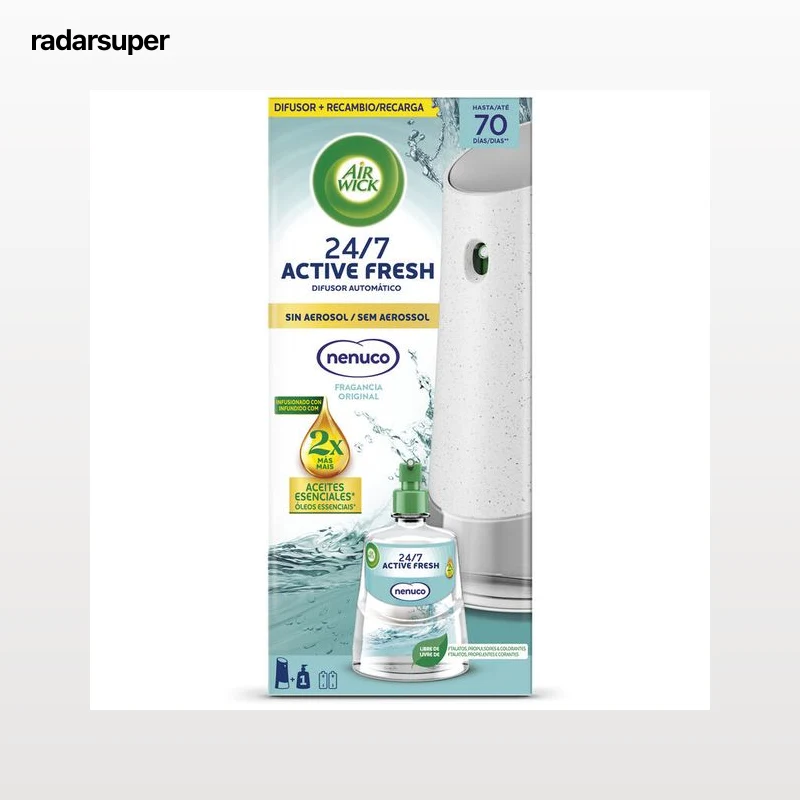 Difusor automático + recambio 24/7 Active Fresh nenuco Air Wick 228ml